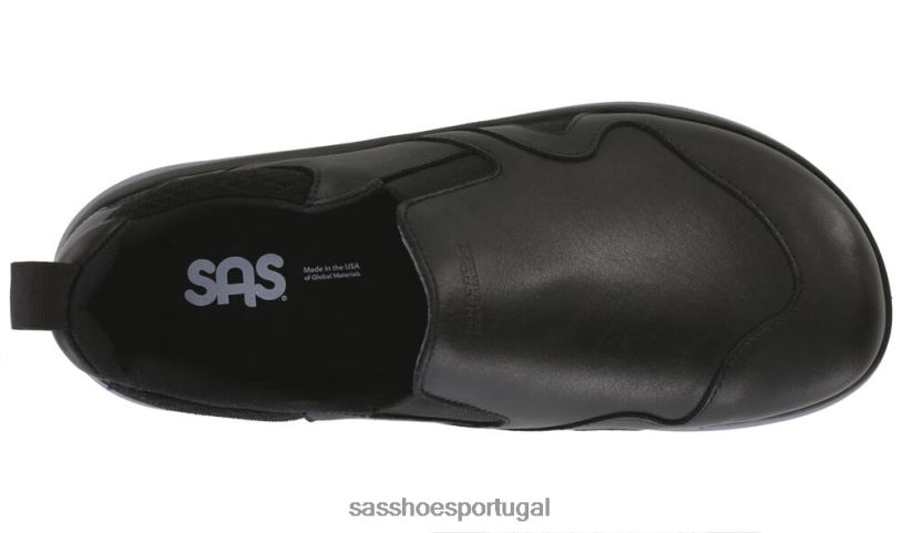 pt SAS mulheres versátil mocassim sem salto preto 6L668423