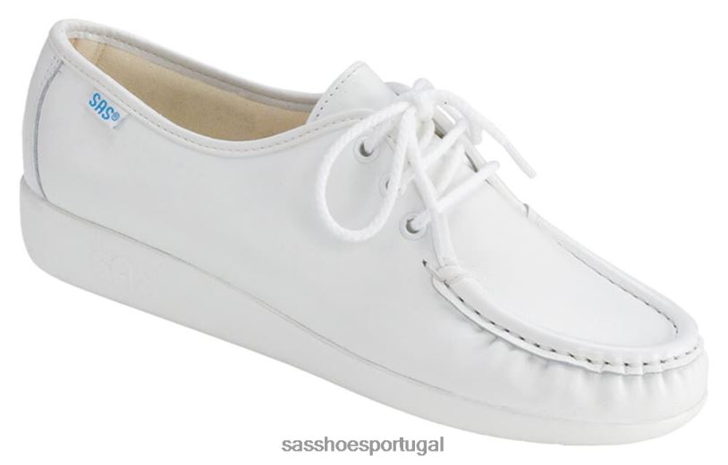 pt SAS mulheres versátil mocassim siesta branco 6L668268