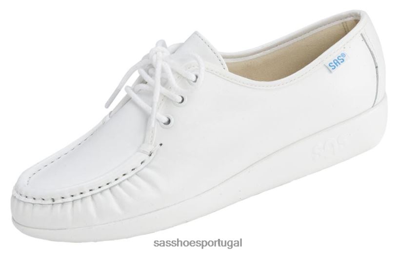 pt SAS mulheres versátil mocassim siesta branco 6L668268