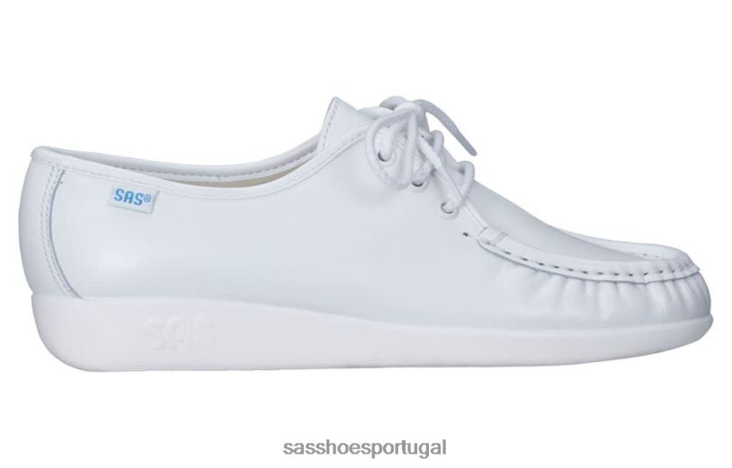 pt SAS mulheres versátil mocassim siesta branco 6L668268