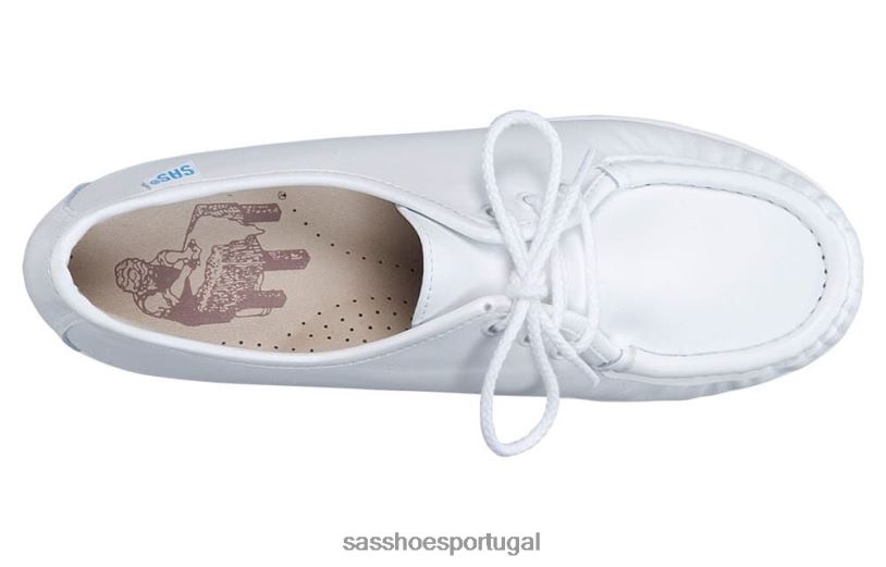 pt SAS mulheres versátil mocassim siesta branco 6L668268