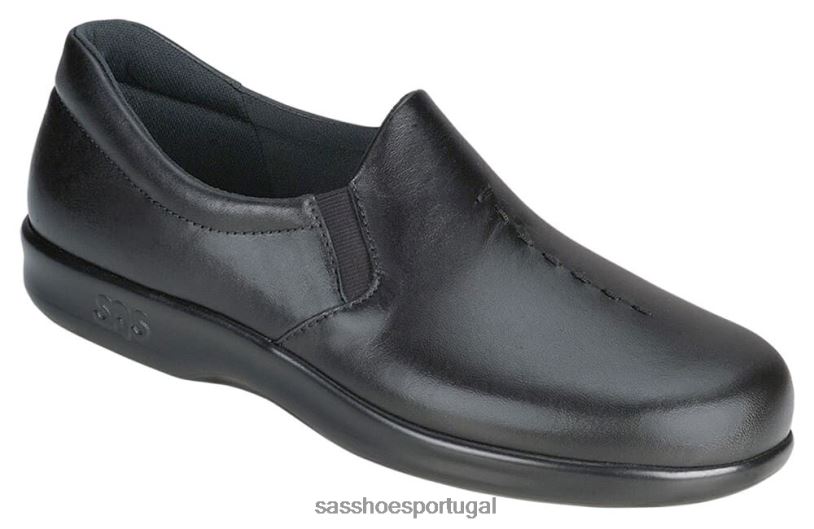 pt SAS mulheres versátil mocassim viva preto 6L668215