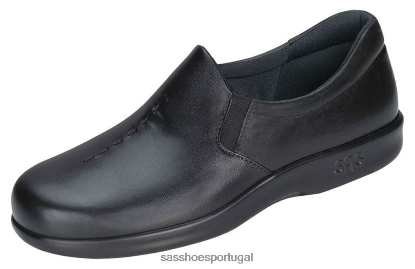 pt SAS mulheres versátil mocassim viva preto 6L668215