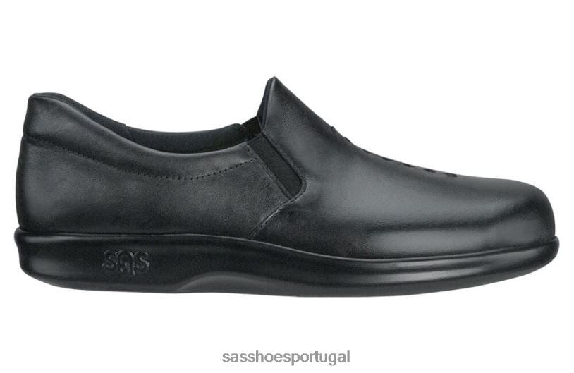 pt SAS mulheres versátil mocassim viva preto 6L668215