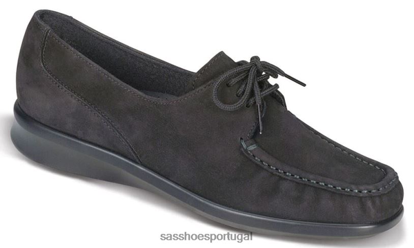 pt SAS mulheres versátil petra mocassim rendado nubuck carvão 6L668396