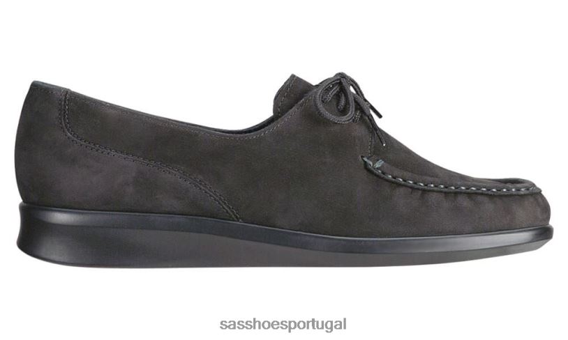 pt SAS mulheres versátil petra mocassim rendado nubuck carvão 6L668396