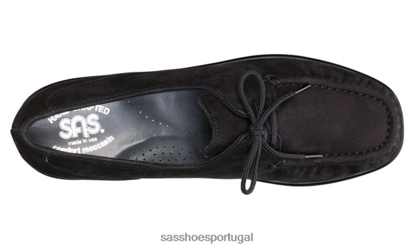 pt SAS mulheres versátil petra mocassim rendado nubuck carvão 6L668396