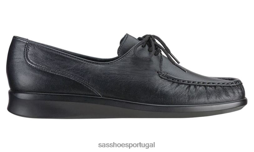 pt SAS mulheres versátil petra mocassim rendado preto 6L668394