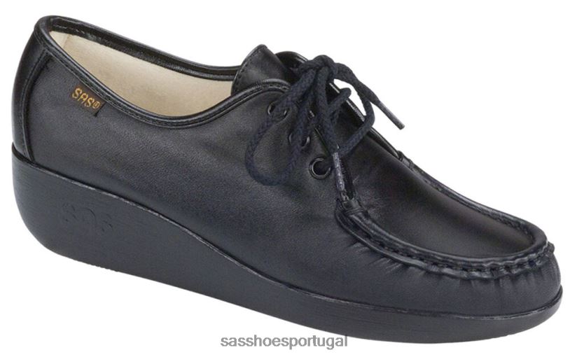 pt SAS mulheres versátil salto moc rendado preto 6L668272