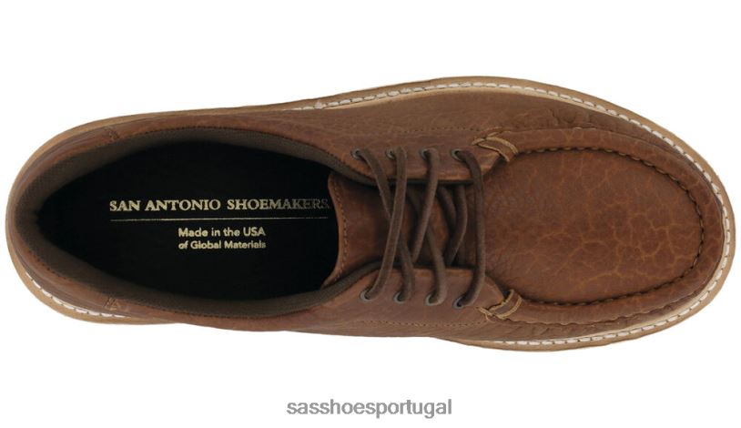 pt SAS mulheres versátil take control mocassim com cadarço bisão marrom 6L668442