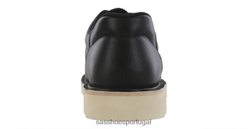 pt SAS mulheres versátil take control mocassim com cadarço chital preto 6L668433