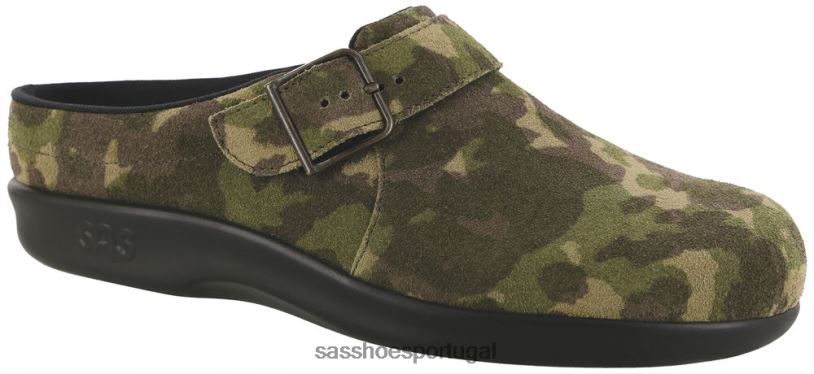 pt SAS mulheres versátil tamanco deslizamento no mocassim camuflado 6L668223