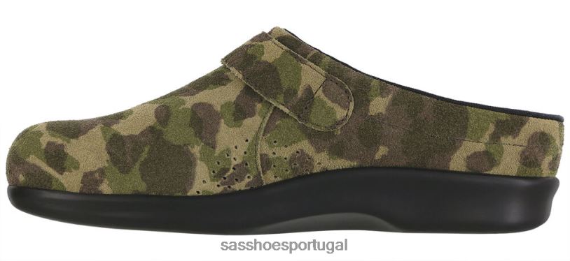 pt SAS mulheres versátil tamanco deslizamento no mocassim camuflado 6L668223