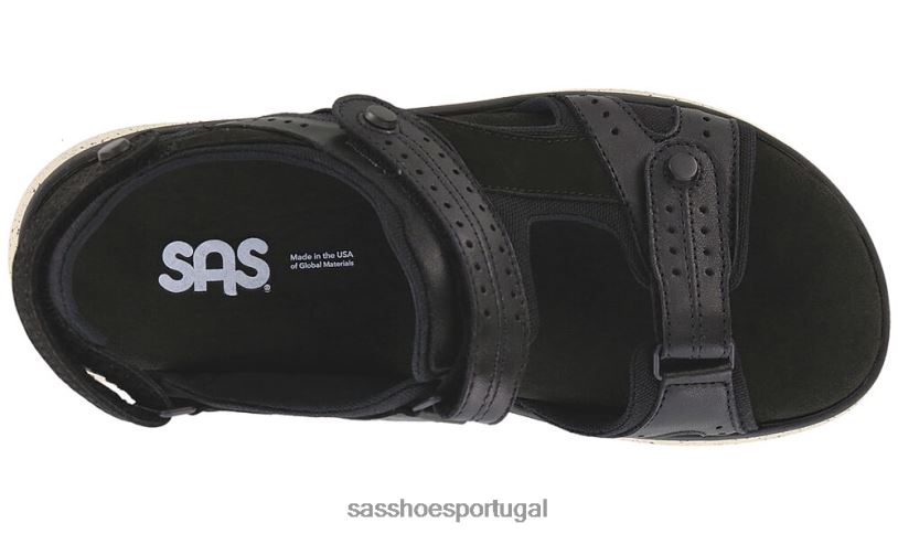 pt SAS mulheres versátil embarcar sandália esportiva cinzas negras 6L66850