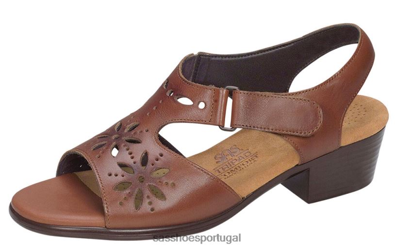 pt SAS mulheres versátil sandália de salto sunburst castanha 6L668105