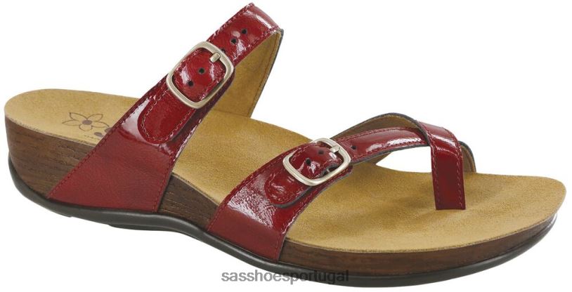 pt SAS mulheres versátil sandália shelly toe loop slide batom 6L668135