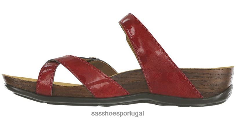 pt SAS mulheres versátil sandália shelly toe loop slide batom 6L668135