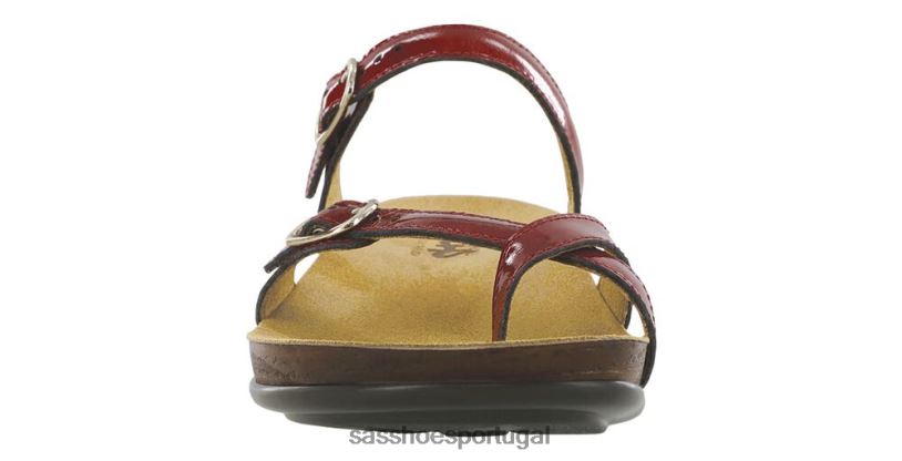 pt SAS mulheres versátil sandália shelly toe loop slide batom 6L668135