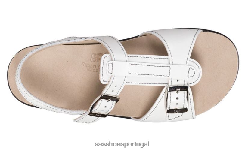 pt SAS mulheres versátil sandália tira t captiva branco 6L668149