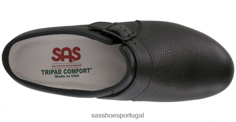 pt SAS mulheres à moda mocassim antiderrapante preto 6L668409