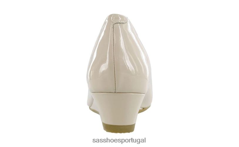 pt SAS mulheres inspirado ava peep toe cunha osso patente 6L668400