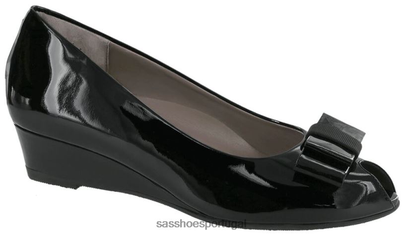 pt SAS mulheres inspirado ava peep toe cunha patente preta 6L668401 – Clique na imagem para fechar