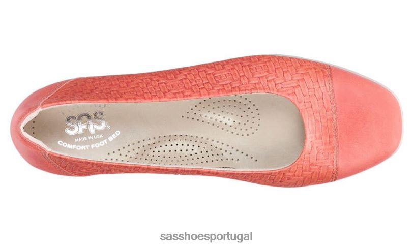 pt SAS mulheres inspirado mocassim maui Melão 6L668390