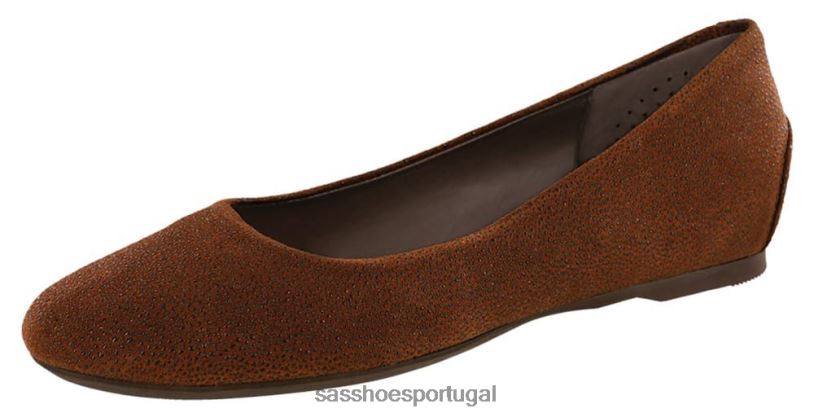 pt SAS mulheres inspirado mocassim rendado marrom escuro 6L668382