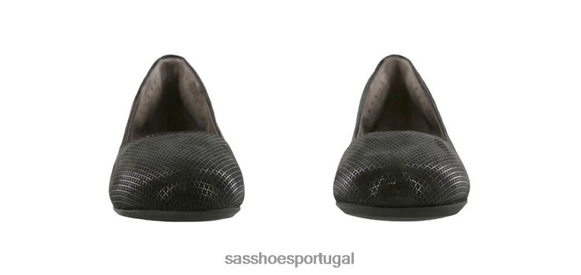 pt SAS mulheres inspirado mocassim rendado ônix 6L668387