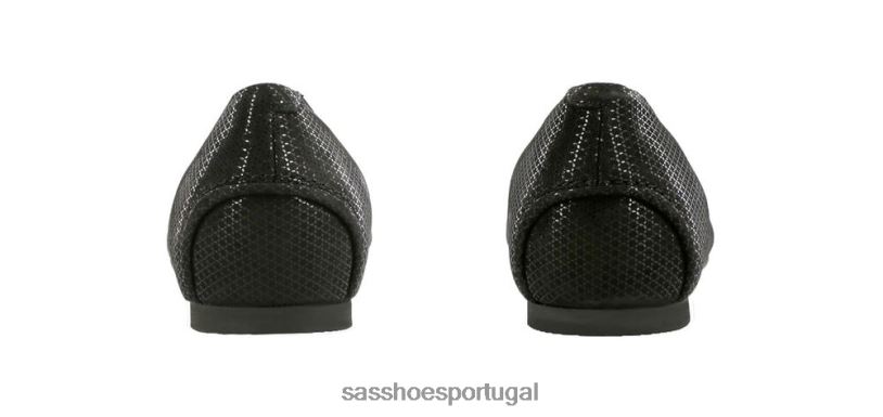 pt SAS mulheres inspirado mocassim rendado ônix 6L668387