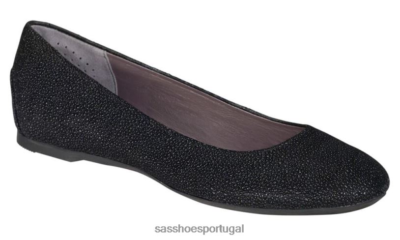 pt SAS mulheres inspirado mocassim rendado noir 6L668380