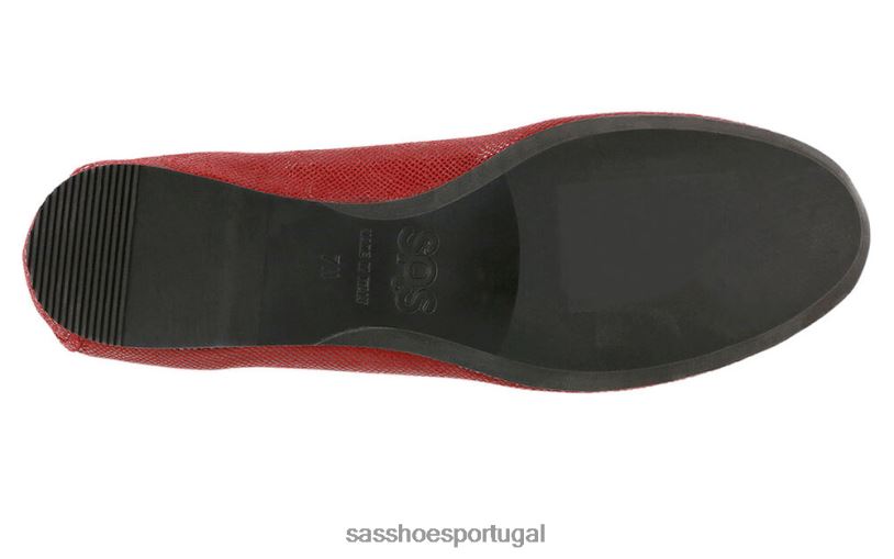 pt SAS mulheres inspirado mocassim rendado rouge 6L668381