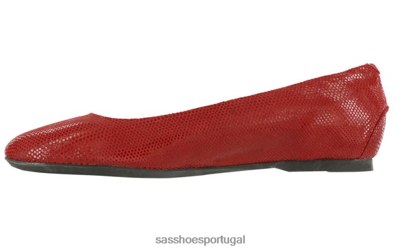 pt SAS mulheres inspirado mocassim rendado rouge 6L668381