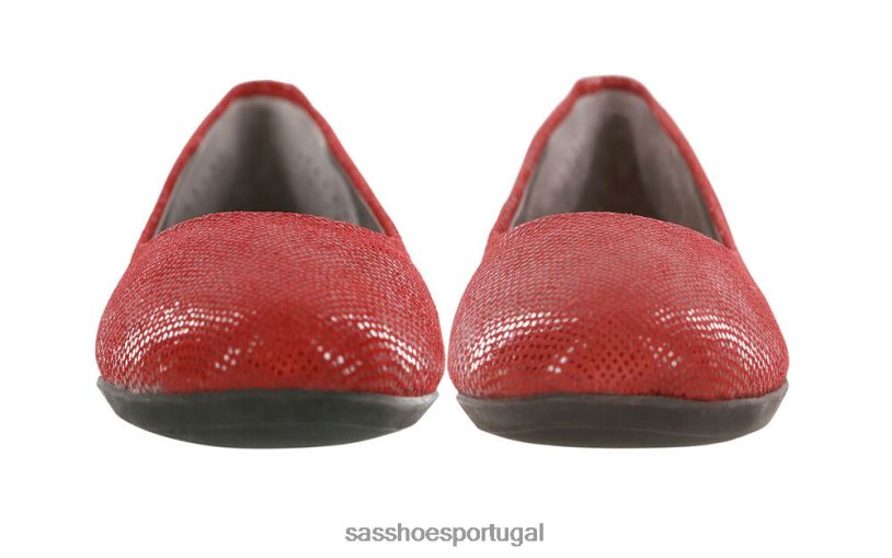 pt SAS mulheres inspirado mocassim rendado rouge 6L668381