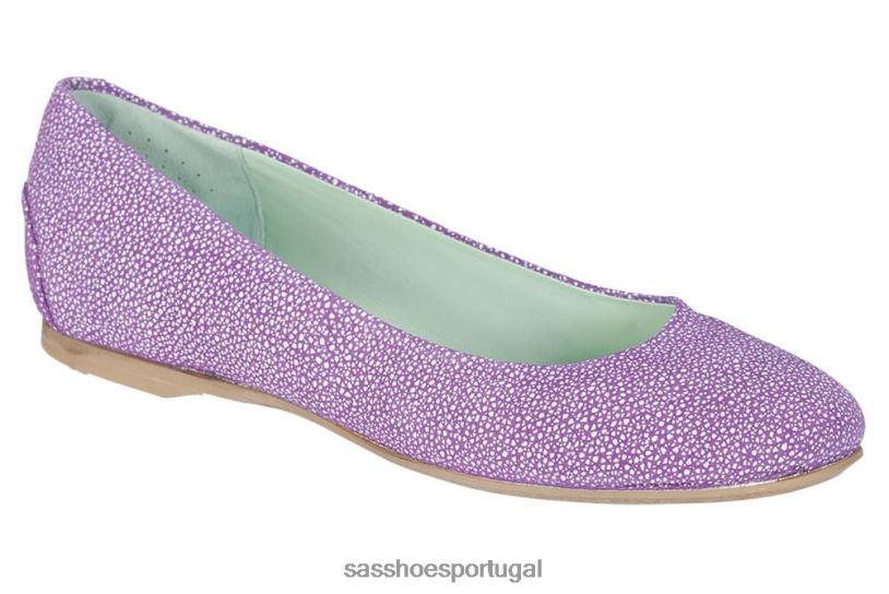 pt SAS mulheres inspirado mocassim rendado roxo 6L668379