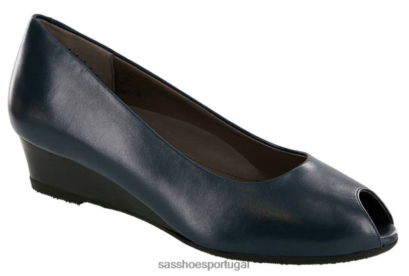 pt SAS mulheres inspirado peep toe escarlate marinha 6L668373