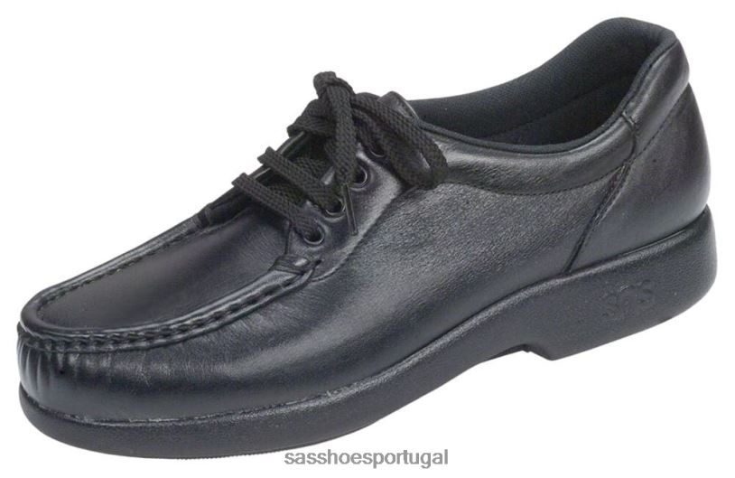 pt SAS mulheres inspirado tomar tempo mocassim de renda preto 6L668270