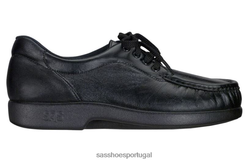 pt SAS mulheres inspirado tomar tempo mocassim de renda preto 6L668270