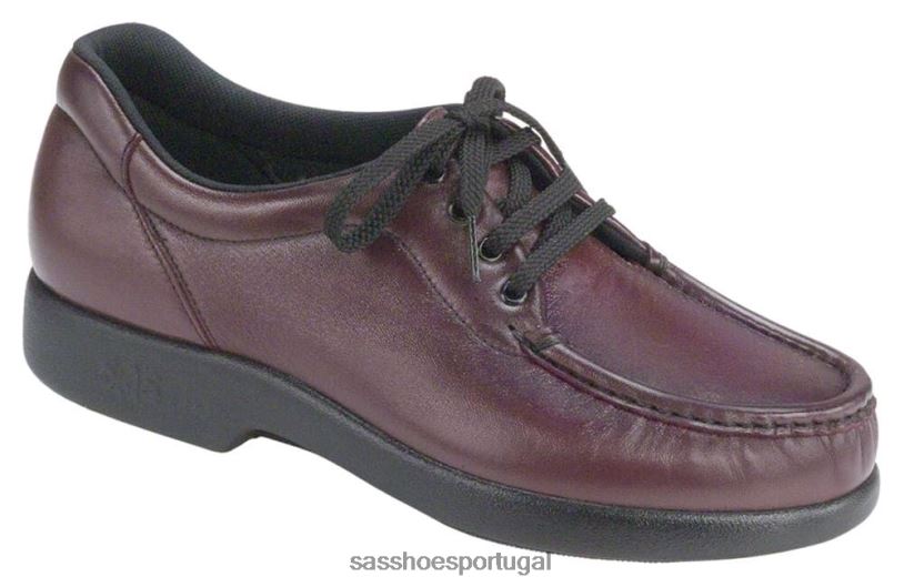 pt SAS mulheres inspirado tomar tempo mocassim de renda vinho antigo 6L668271