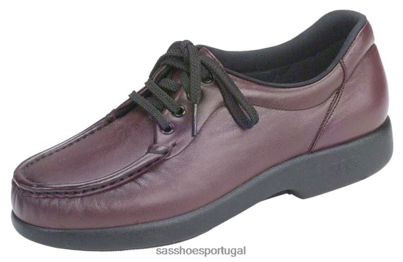 pt SAS mulheres inspirado tomar tempo mocassim de renda vinho antigo 6L668271