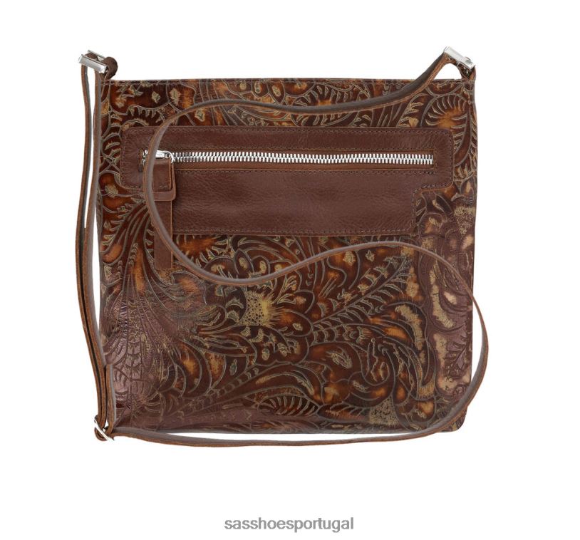 pt SAS unissex inspirado bolsa transversal giselle ii floral ruivo 6L668557