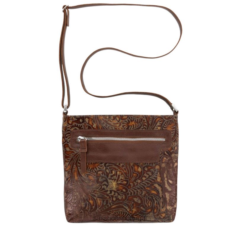 pt SAS unissex inspirado bolsa transversal giselle ii floral ruivo 6L668557